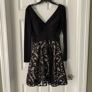 Xscape black cocktail dress